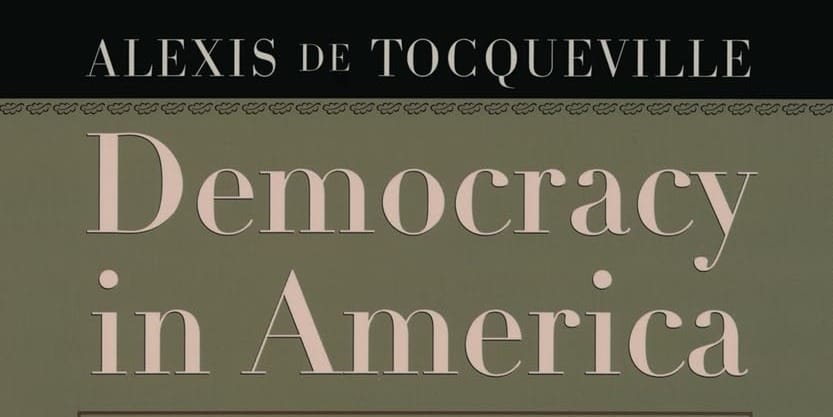 Democracy in America by Alexis de Tocqueville Book Cover
