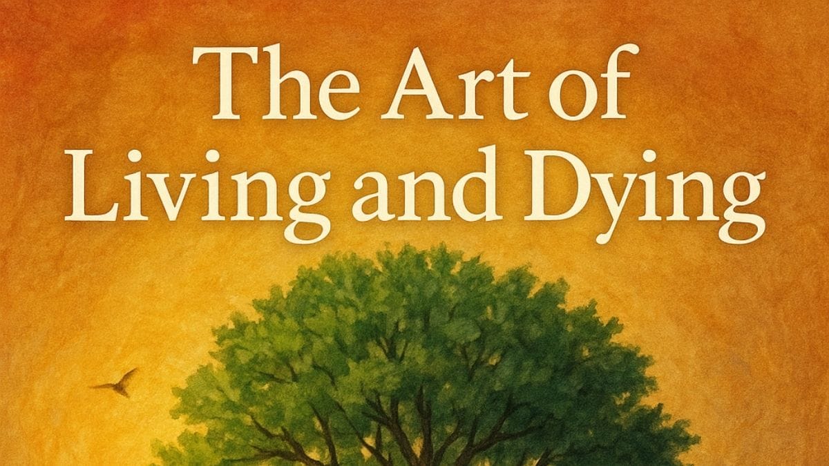 The Art of Living and Dying by Osho conceptual book cover