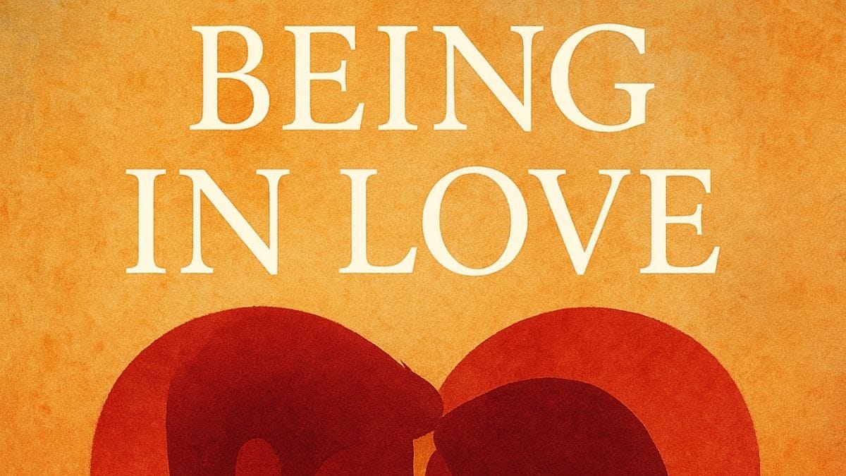 Being in Love by Osho conceptual book cover