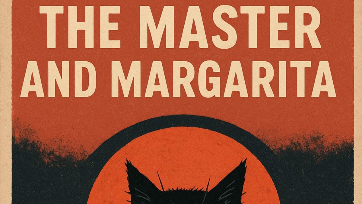 The Master and Margarita by Mikhail Bulgakov conceptual book cover