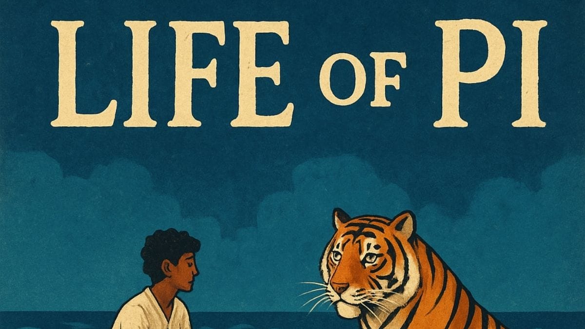 Life of Pi by Yann Martel conceptual book cover