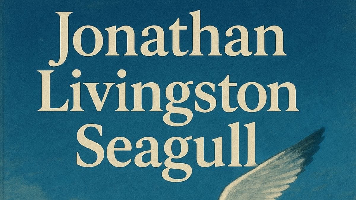 Jonathan Livingston Seagull by Richard Bach conceptual book cover