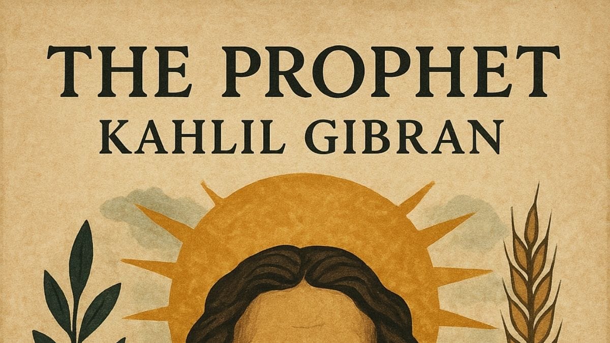 The Prophet by Kahlil Gibran conceptual book cover