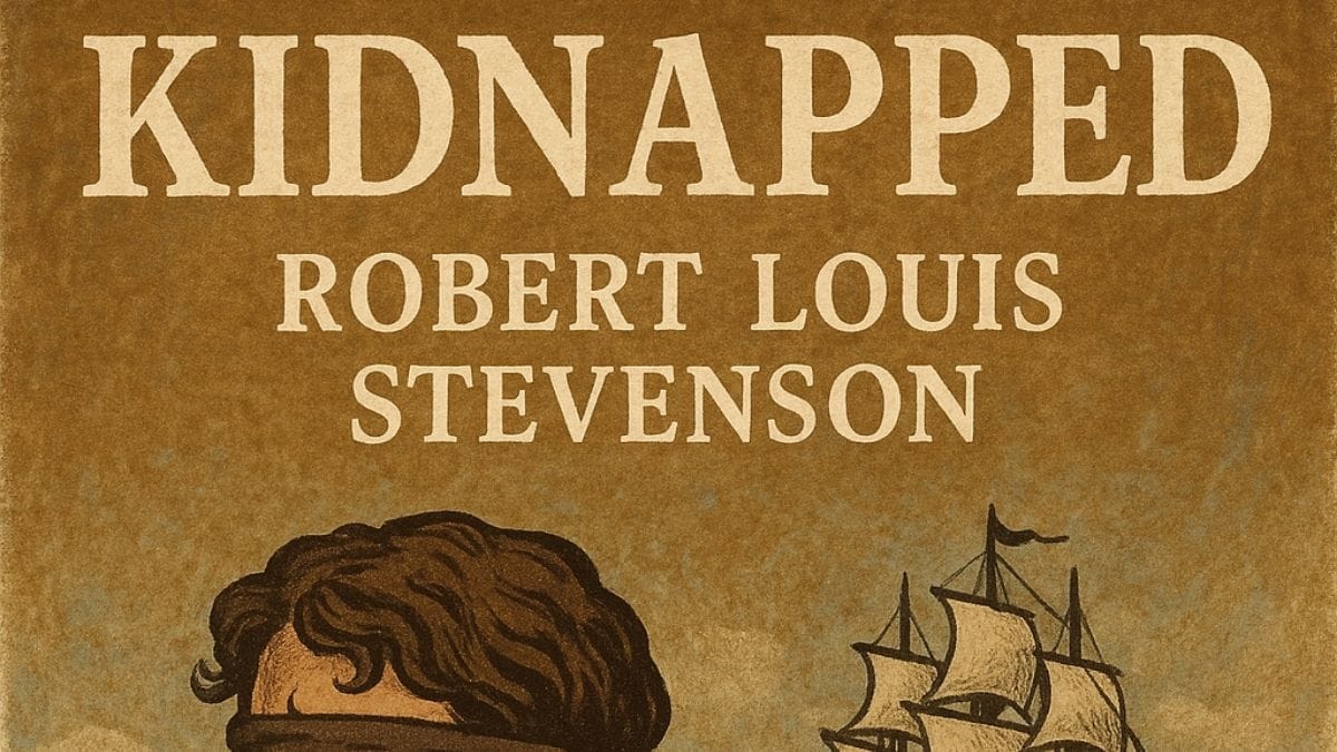 Kidnapped by Robert Louis Stevenson conceptual book cover
