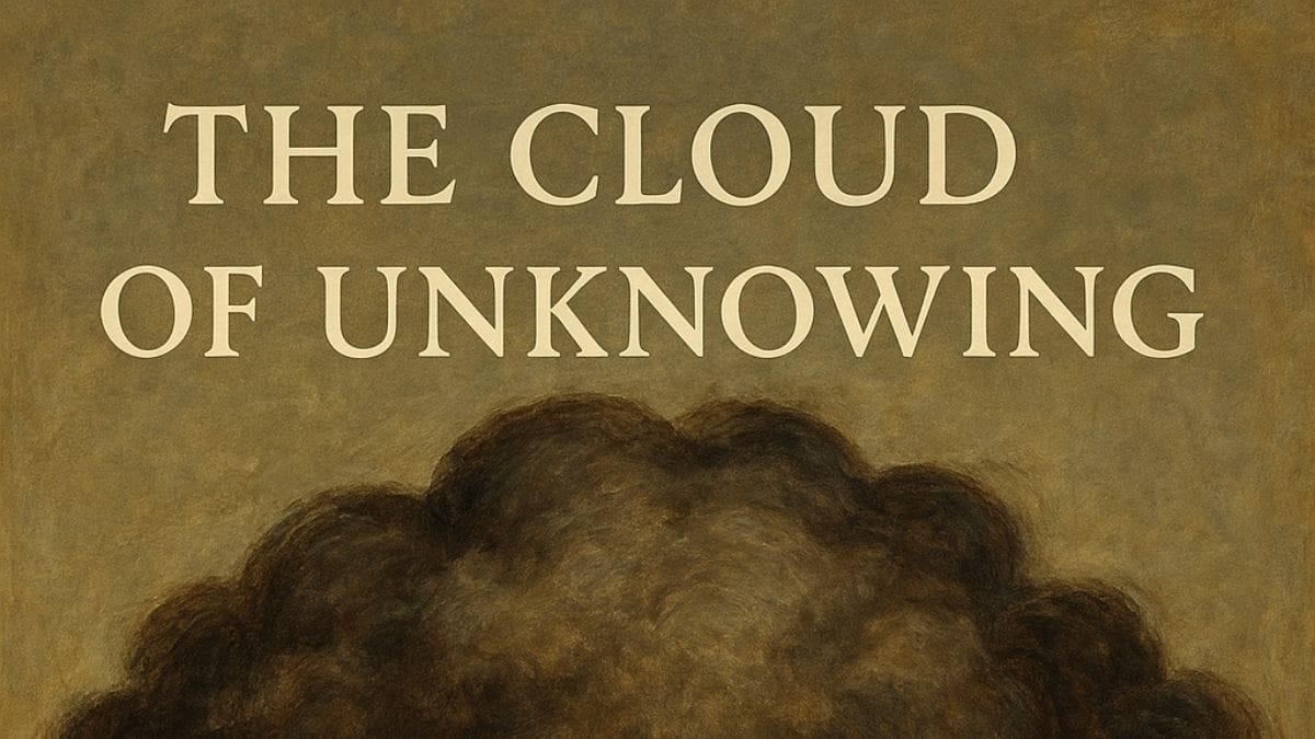 The Cloud of Unknowing by Anonymous conceptual book cover