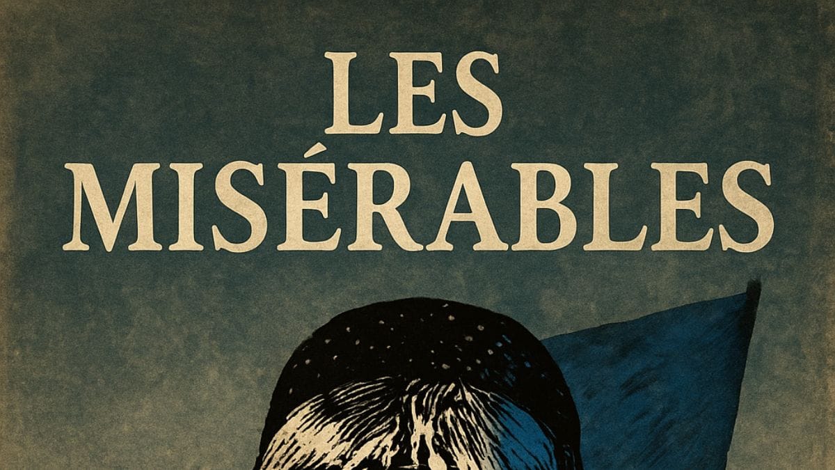 Les Misérables by Victor Hugo conceptual book cover