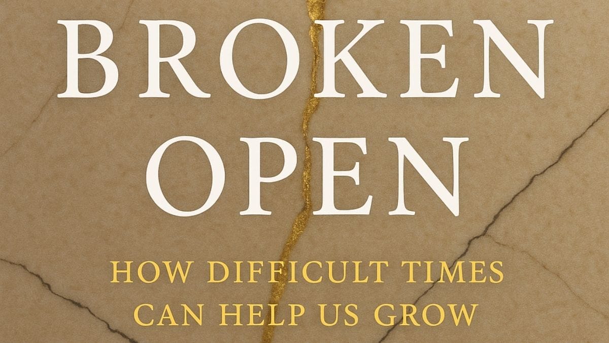 Broken Open: How Difficult Times Can Help Us Grow by Elizabeth Lesser conceptual book cover