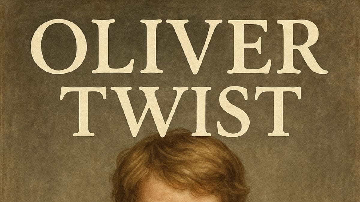 Oliver Twist by Charles Dickens conceptual book cover