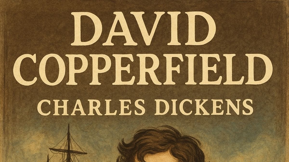 David Copperfield by Charles Dickens conceptual book cover