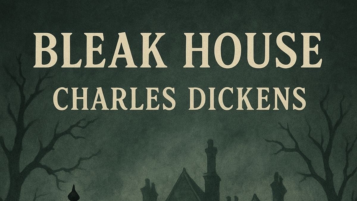 Bleak House by Charles Dickens conceptual book cover