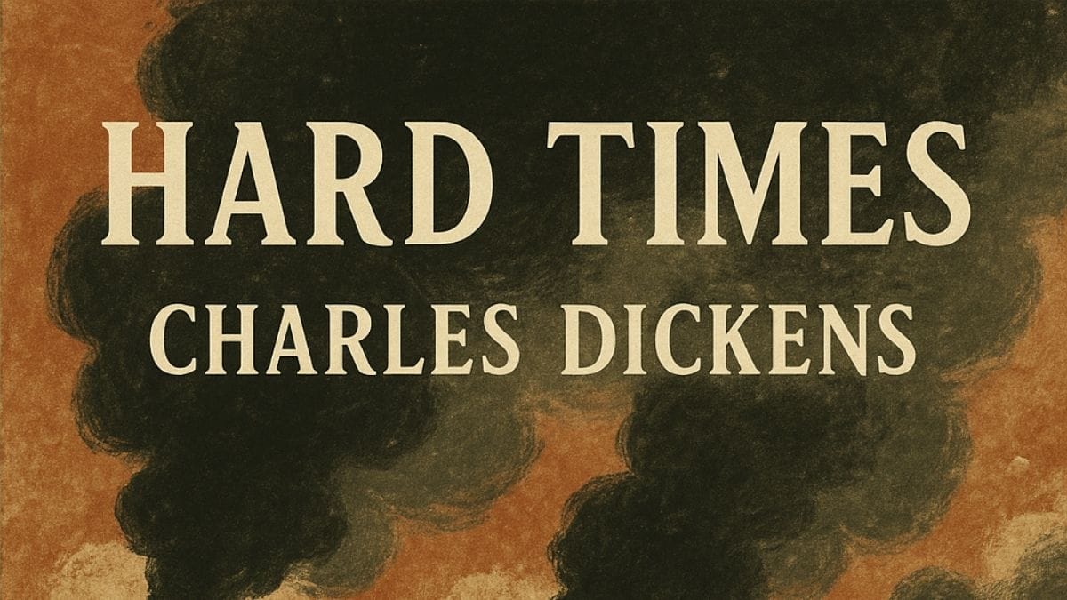 Hard Times by Charles Dickens conceptual book cover