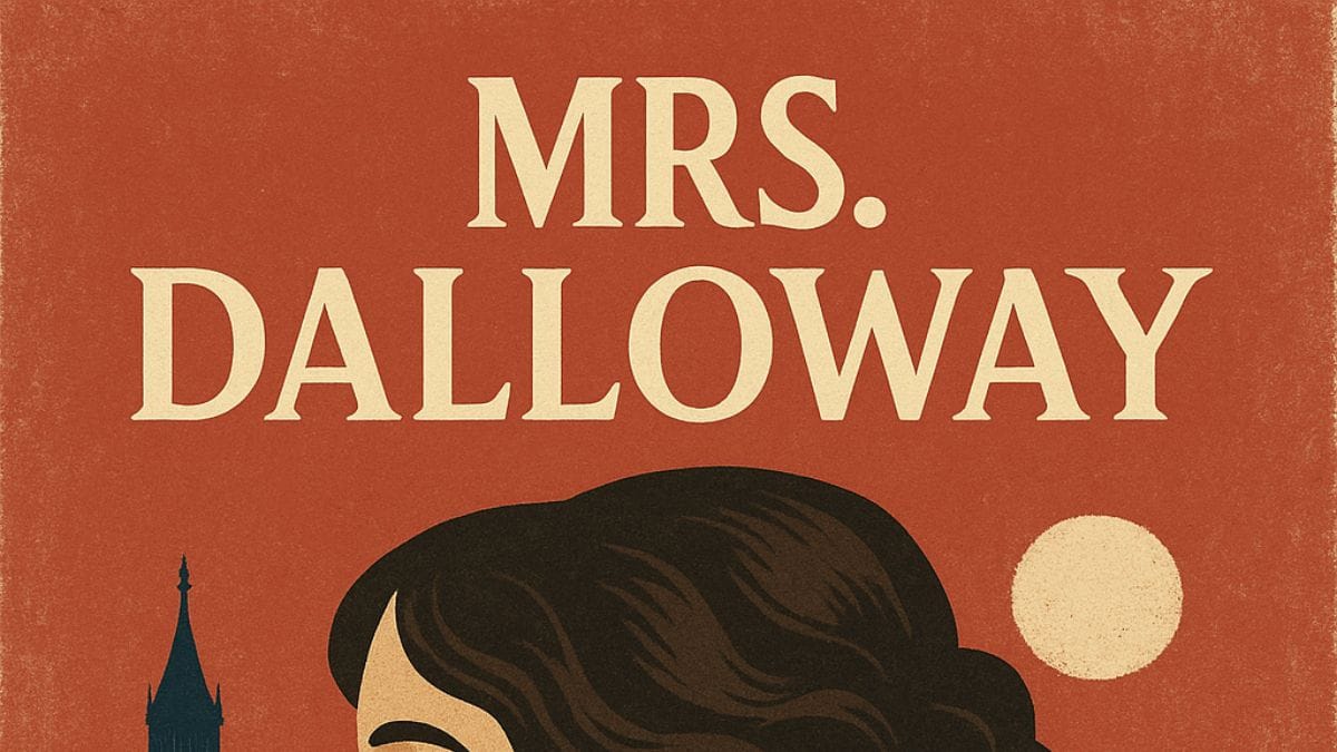 Mrs. Dalloway by Virginia Woolf conceptual book cover