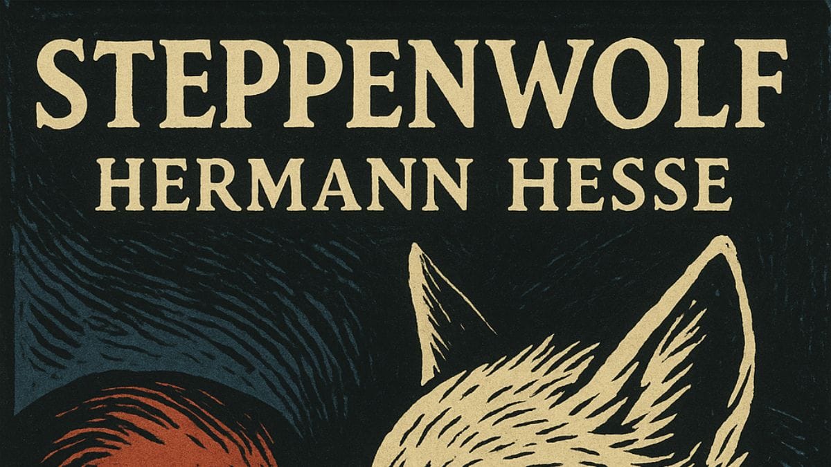 Steppenwolf by Hermann Hesse conceptual book cover