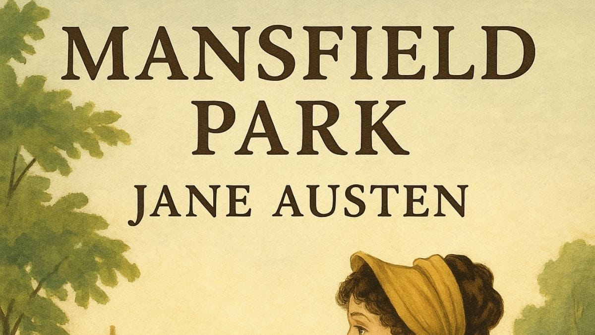 Mansfield Park by Jane Austen conceptual book cover