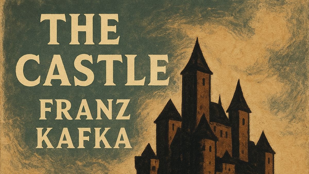 The Castle by Franz Kafka conceptual book cover