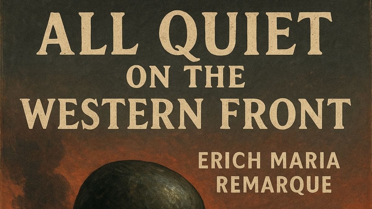 All Quiet on the Western Front by Erich Maria Remarque conceptual book cover