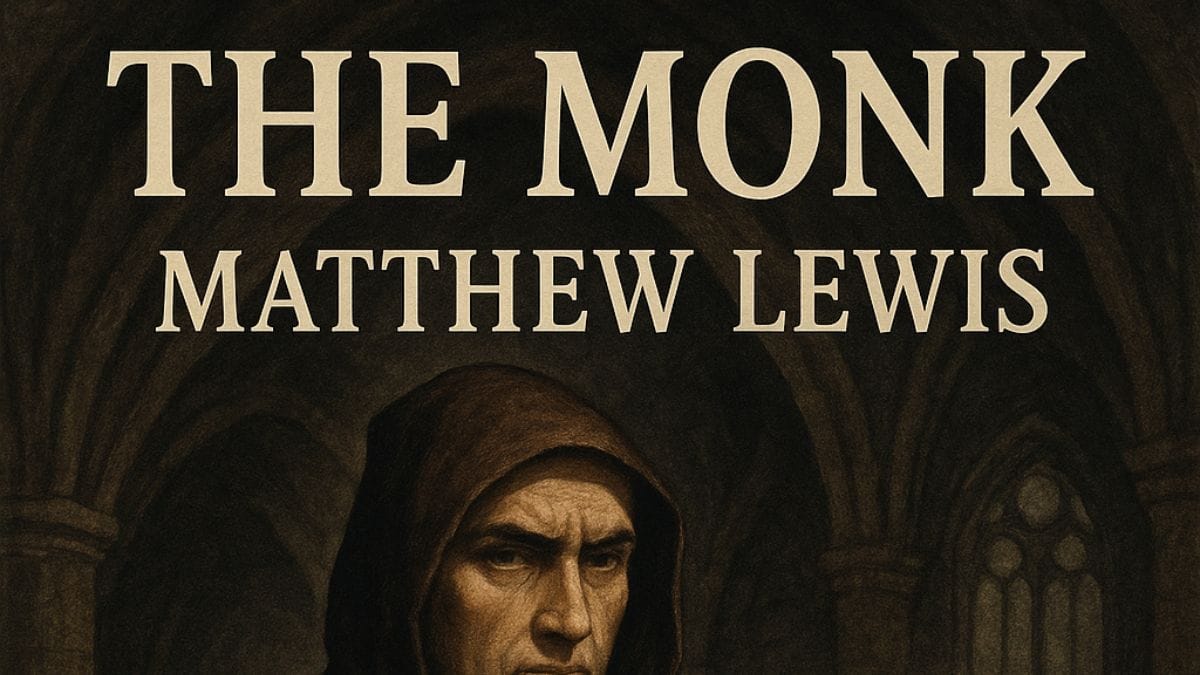 The Monk by Matthew Lewis conceptual book cover