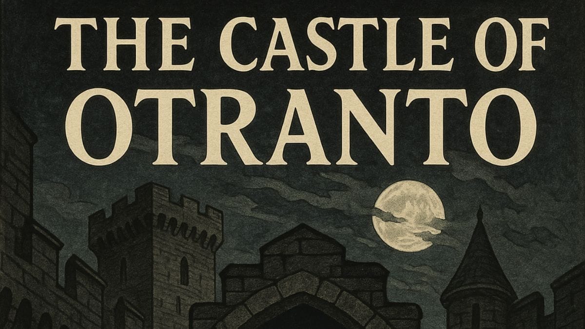 The Castle of Otranto by Horace Walpole conceptual book cover