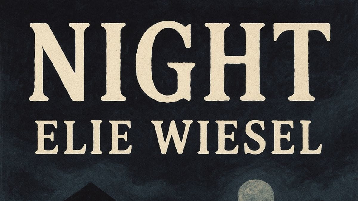 Night by Elie Wiesel conceptual book cover