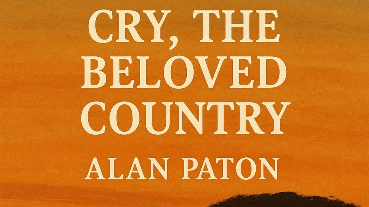 Cry, the Beloved Country by Alan Paton conceptual book cover