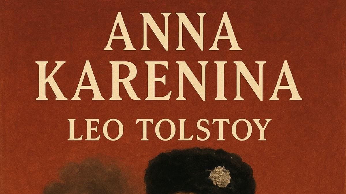 Anna Karenina by Leo Tolstoy conceptual book cover