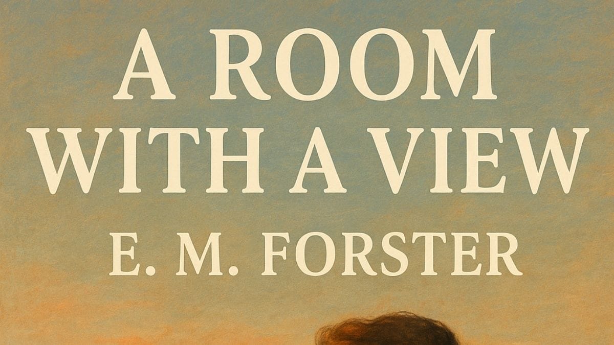 A Room with a View by E.M. Forster conceptual book cover