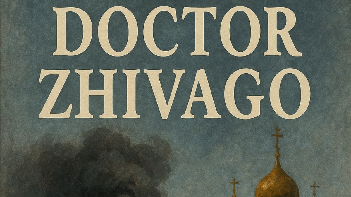 Doctor Zhivago by Boris Pasternak conceptual book cover