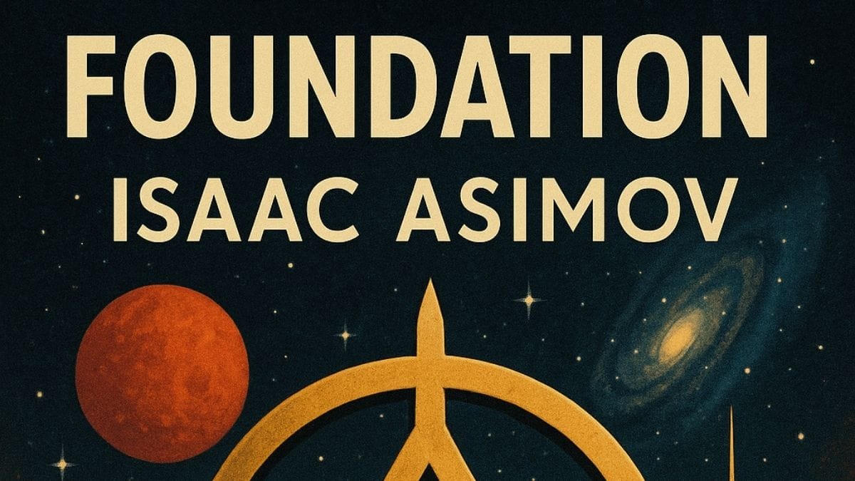 Foundation by Isaac Asimov conceptual book cover