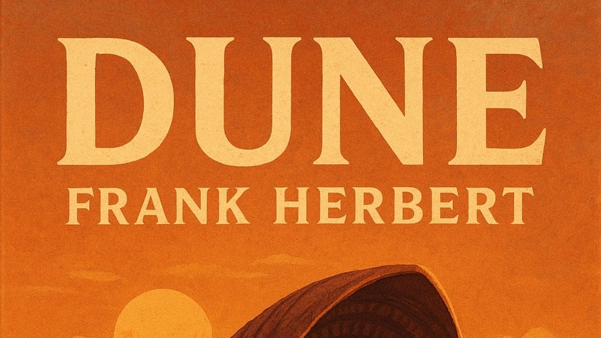 Dune by Frank Herbert conceptual book cover