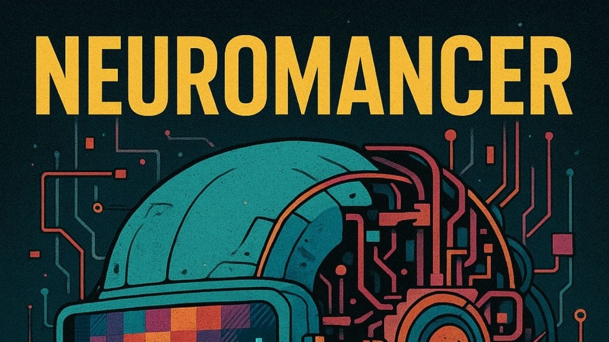 Neuromancer by William Gibson conceptual book cover