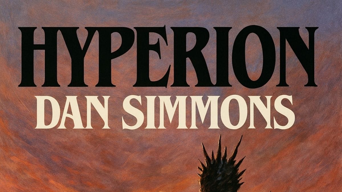 Hyperion by Dan Simmons conceptual book cover