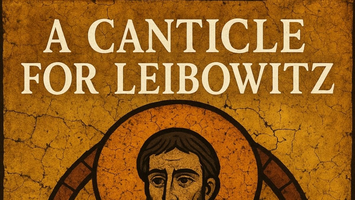 A Canticle for Leibowitz by Walter M. Miller Jr. conceptual book cover