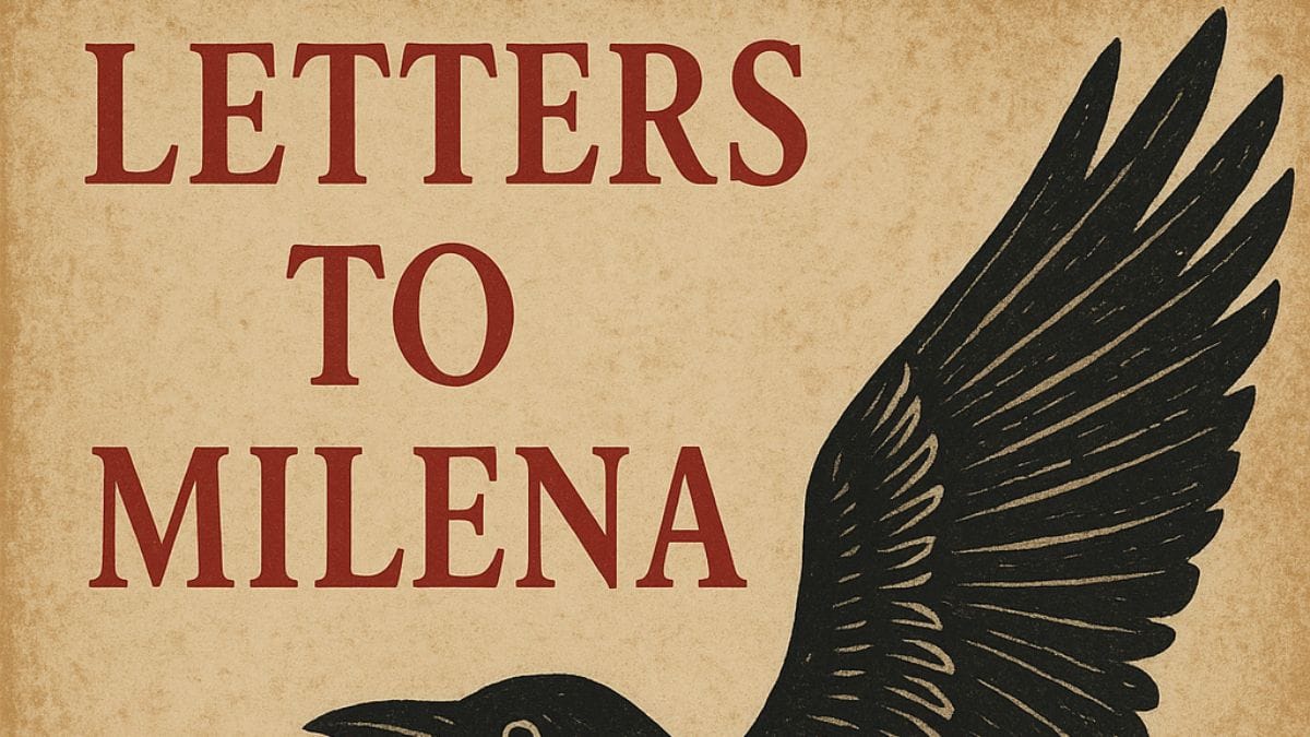 Letters to Milena by Franz Kafka conceptual book cover