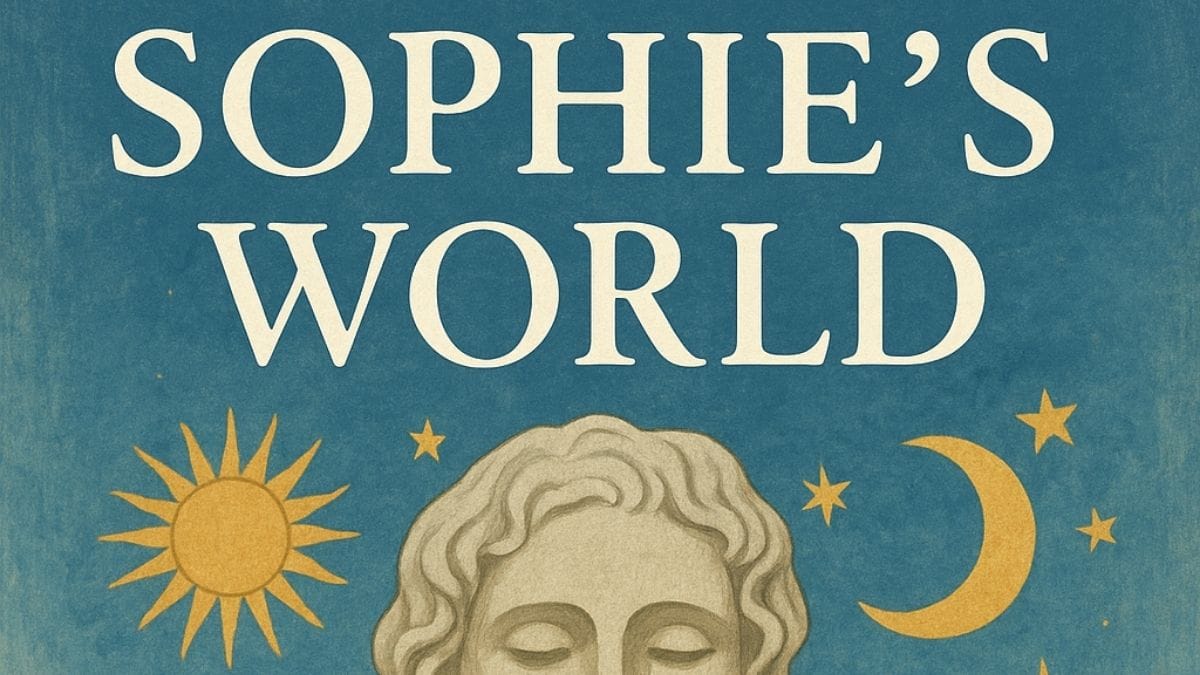 Sophie’s World by Jostein Gaarder conceptual book cover