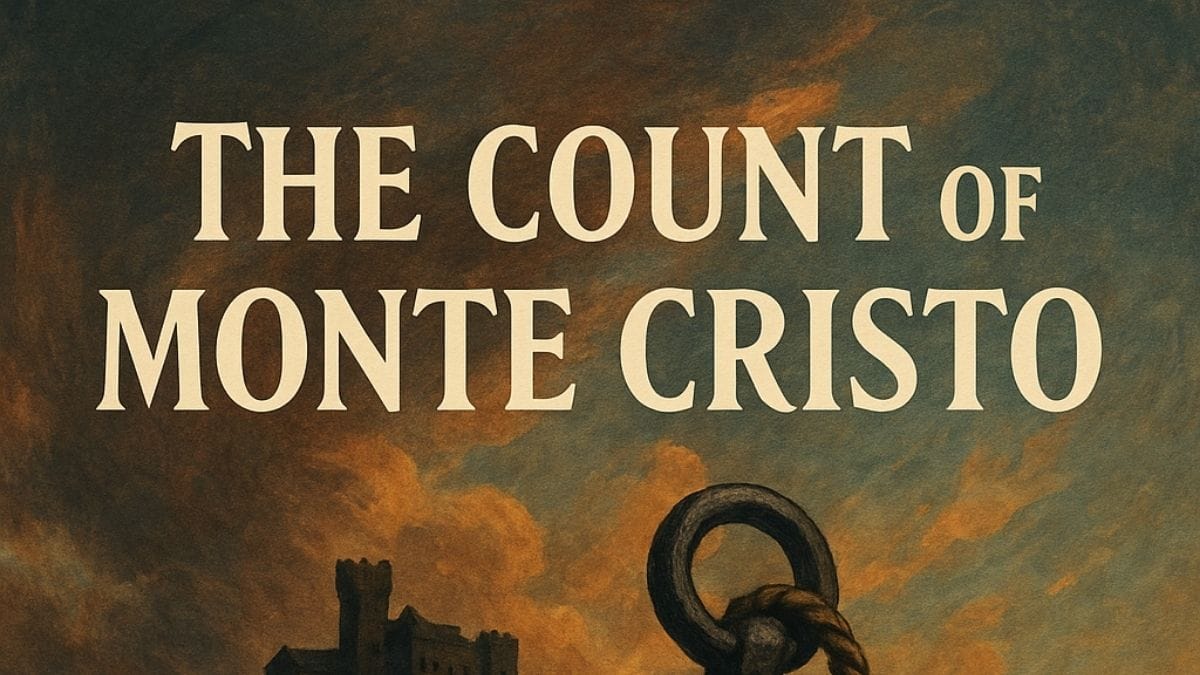 The Count of Monte Cristo by Alexandre Dumas conceptual book cover