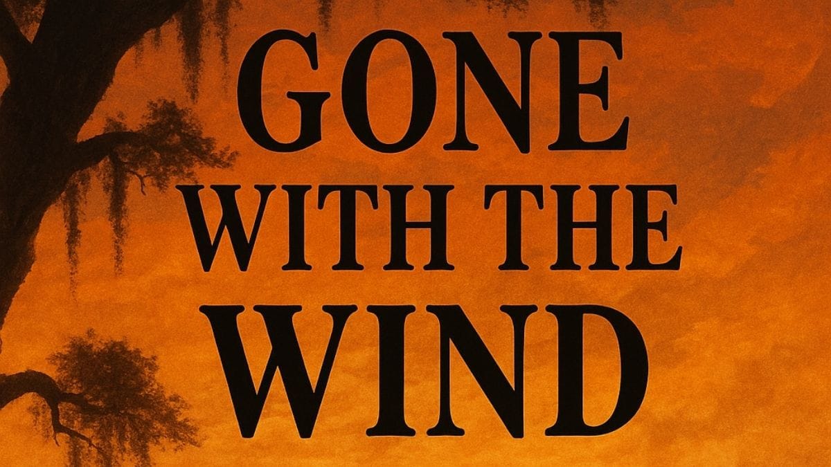 Gone with the Wind by Margaret Mitchell conceptual book cover