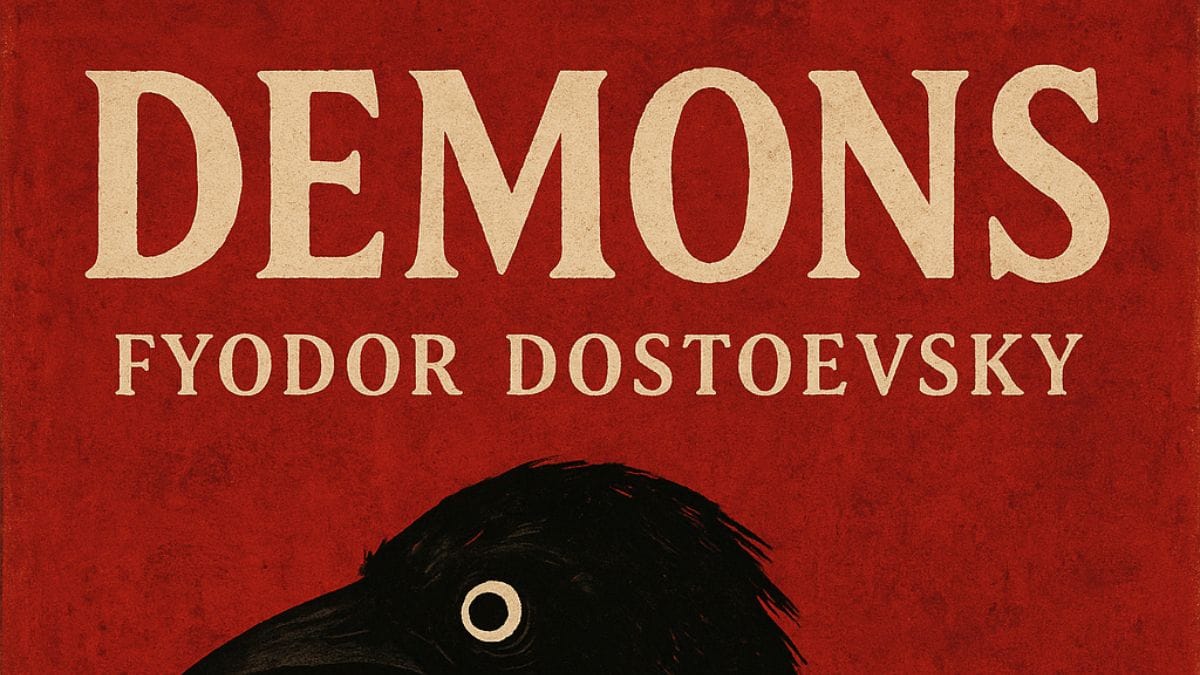 Demons by Fyodor Dostoevsky conceptual book cover