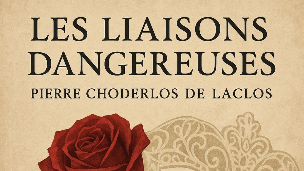 Les Liaisons Dangereuses by Pierre Choderlos de Laclos conceptual book cover