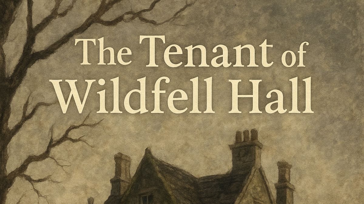 The Tenant of Wildfell Hall by Anne Brontë conceptual book cover