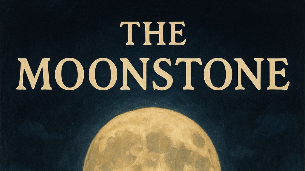 The Moonstone by Wilkie Collins conceptual book cover