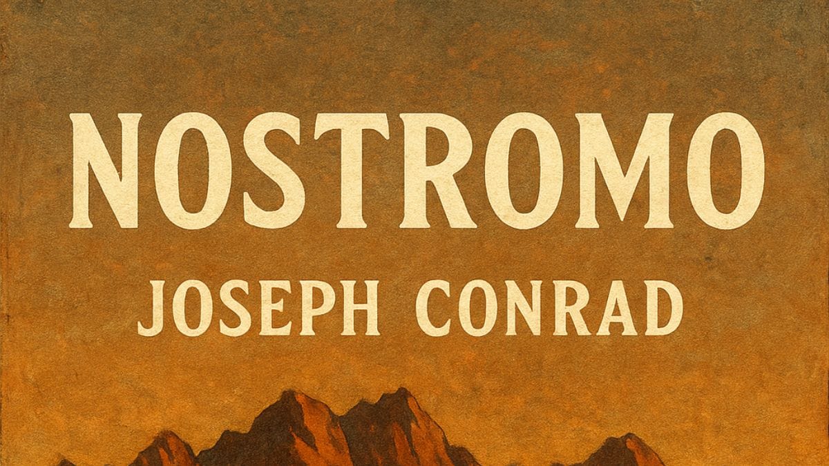 Nostromo by Joseph Conrad conceptual book cover