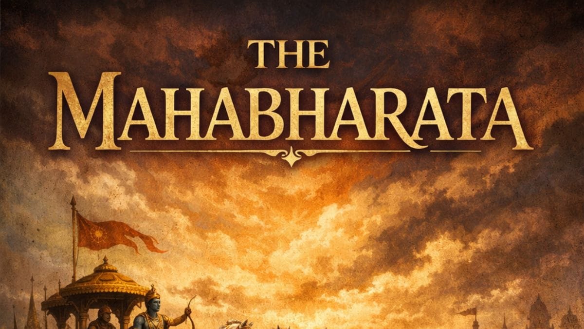 The Mahabharata by Anonymous conceptual book cover